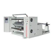 Rebobineuse horizontale à grande vitesse de découpeuse de contrôle PLC pour film plastique