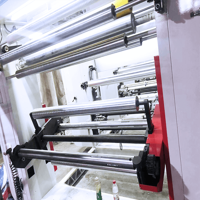 GWASY-B2 Machine d'impression par rotogravure de film plastique à vitesse moyenne à commande par ordinateur à 3 moteurs en 140 mpm
