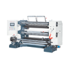 Machine de refendage et de rembobinage contrôlée par PLC vertical à grande vitesse pour film plastique en 200 M/Min