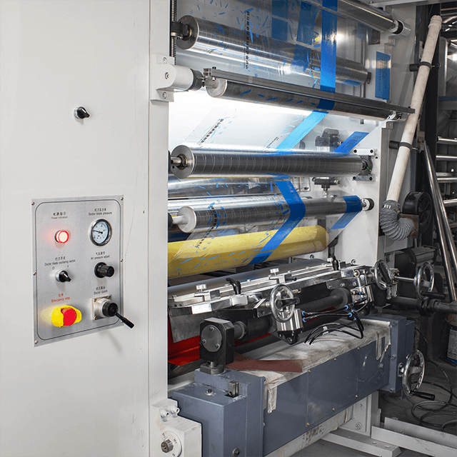 GWASY-A High Speed ​​7 Motor system 8 Color Gravure Printing Machine in 180 mpm (type de déroulement et de rembobinage extérieur)