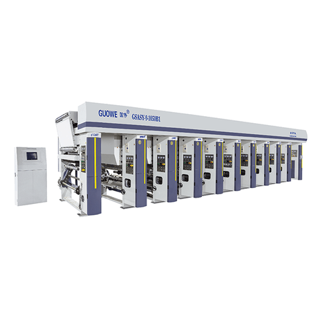 Gwasy-B1 3 Système de moteur 8 Machine d'impression par gravure couleur pour film en 160m/Min